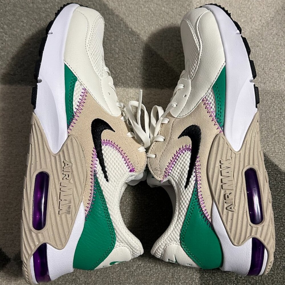 Nike Women's Air Max Excee 'Sanddrift Green Fuchsia' Size 9.5 - Picture 9 of 12